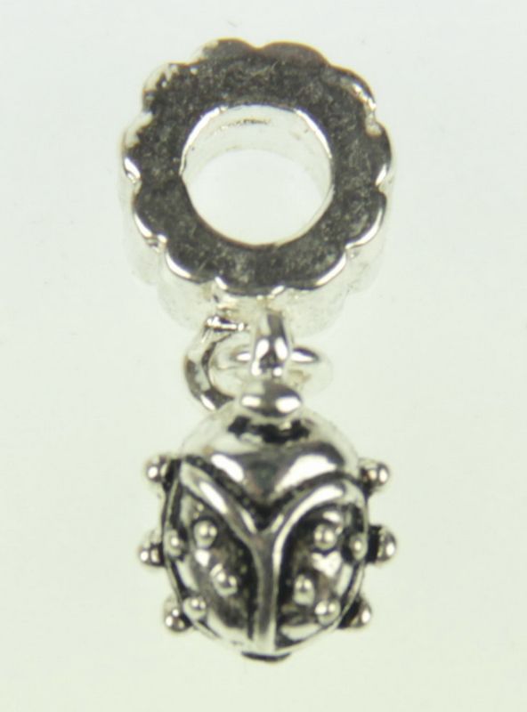 Cherish Beads - Metal - Ladybug Charm 5/Pk