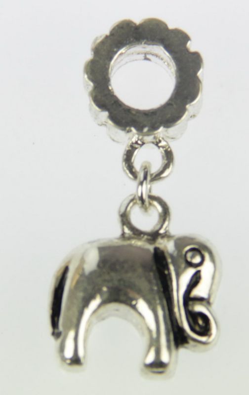 Cherish Beads - Metal - Elephant Charm 5/Pk