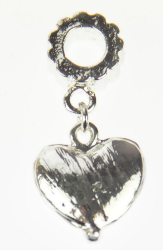 Cherish Beads - Metal - Heart Charm 5/Pk