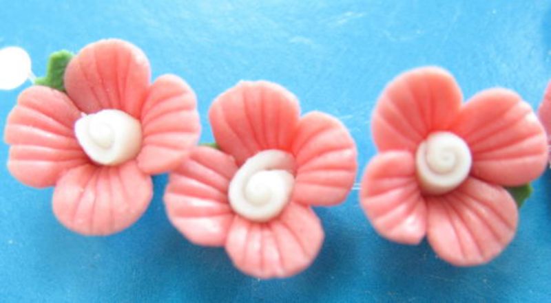 Beads - Fancy Beads - Flower 7pc - Set of 10