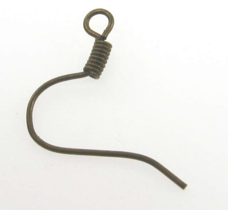 Findings - Earring Component - 15mm Earwire 100pcs Antq_Brass - Set of 2