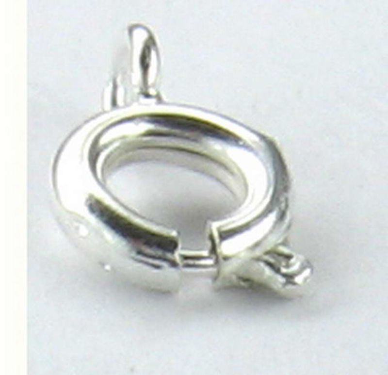 Findings - Connectors &Bails - 6.5mm Bolt Clasp 50pcs Silver - Set of 2