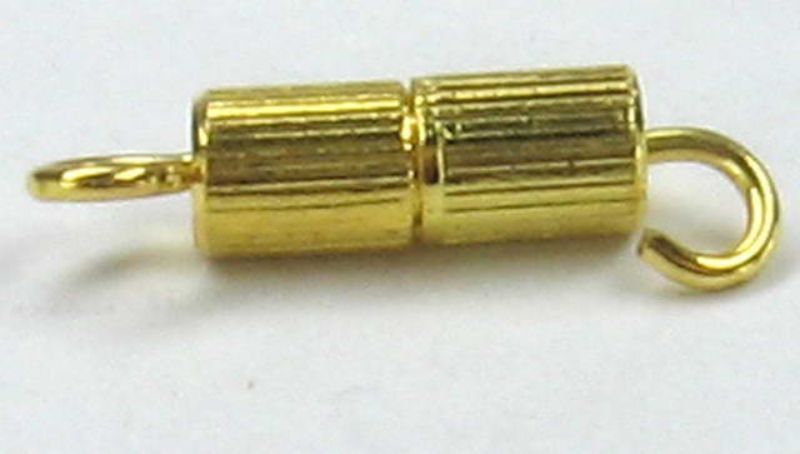 Findings - Connectors &Bails - 8.5x3mm Screw Clasp 50pc Gold - Set of 2
