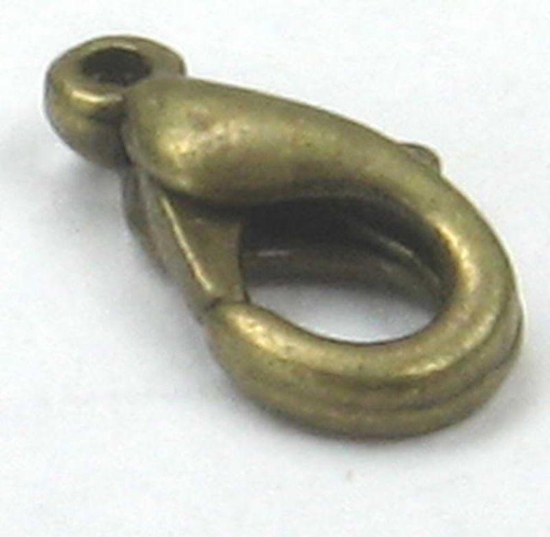 Findings - Connectors &Bails - 12x6mm Oyster Clasp50pc Antq_B - Set of 2