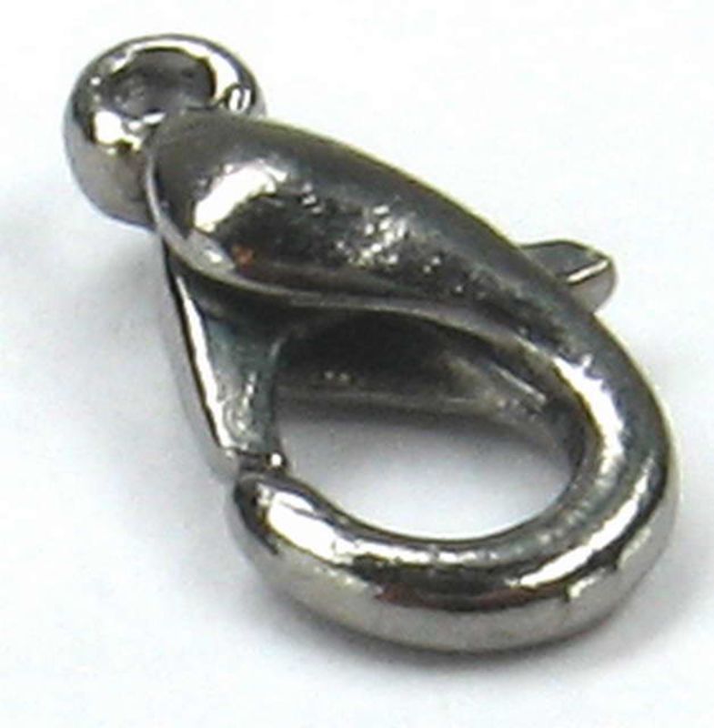 Findings - Connectors &Bails - 14x7.5mm Oyster Clasp30pc Gunm - Set of 2