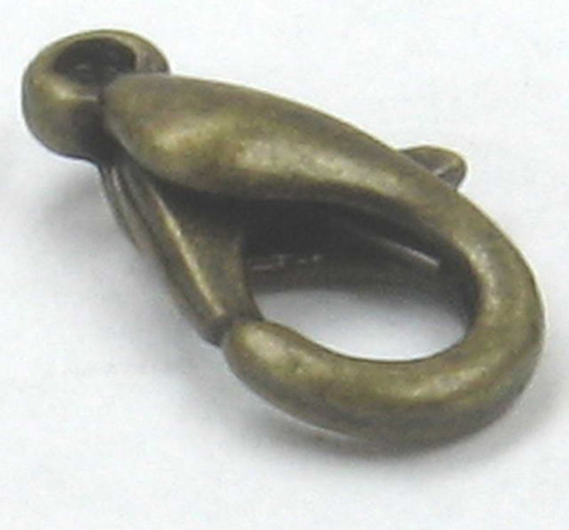 Findings - Connectors &Bails - 14x7.5mm Oyster Clasp30pc Antq - Set of 2