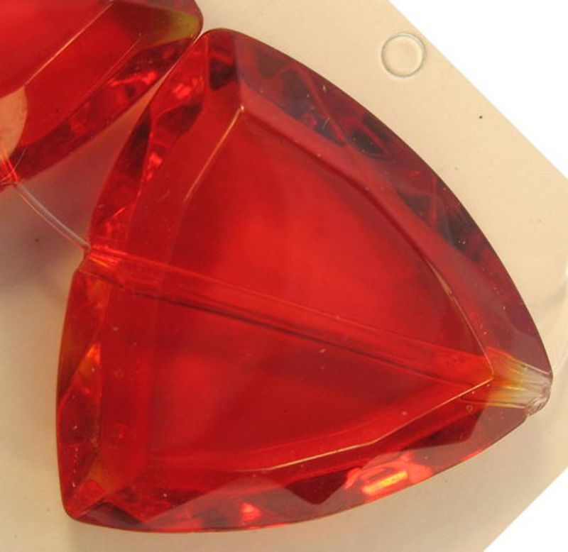 Beads - Glass Faceted Beads - Glass Beads 24x23mm 2pcs - Set of 5