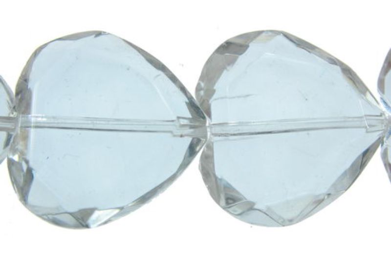Beads - Glass Faceted Beads - Glass Beads 22x22mm 15pc/Str PURPLE - Set of 2