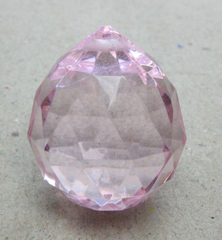 Beads - Glass Pendants - 21x18 Faceted Round Glass - Set of 2