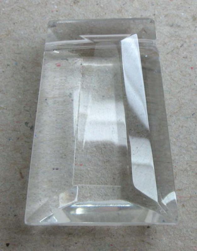 Beads - Glass Pendants - 20x33x13 Faceted Trapezoid 1pc - Set of 3 CLEAR