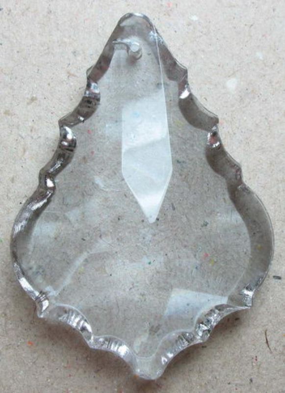 Beads - Glass Pendants - 49x34x11 Ornate Teardrop 1pc - Set of 3