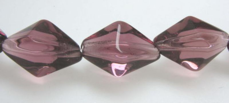 Beads - Glass Beads - 14x8mm 6pcs Bicone - Set of 3