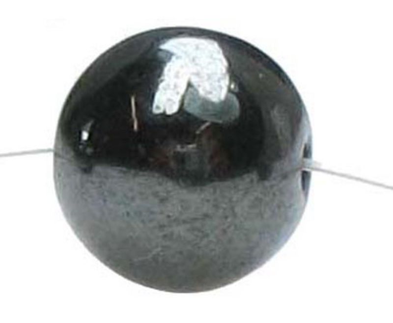 Beads - Hematite - 7x8mm 10 Beads Magnetic Rd - Set of 5