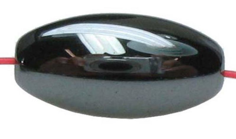Beads - Hematite - 10x5mm 8 Beads Hematite Oval - Set of 3