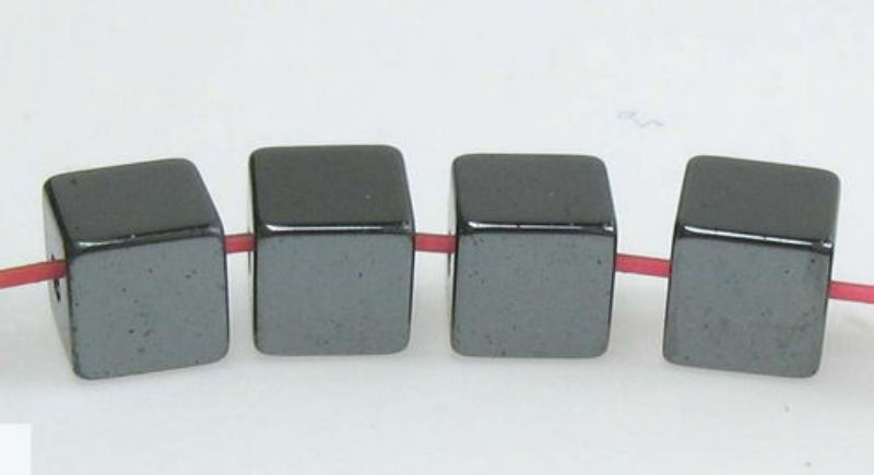 Beads - Hematite - 2x2 55 Beads Hematite Box - Set of 3