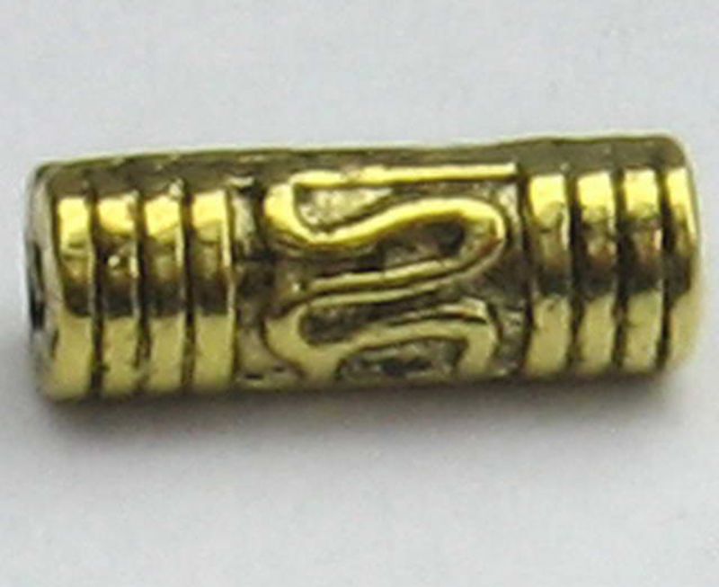 Beads - Metal Beads - 3dia X8.5mm 100pcs - Set of 2