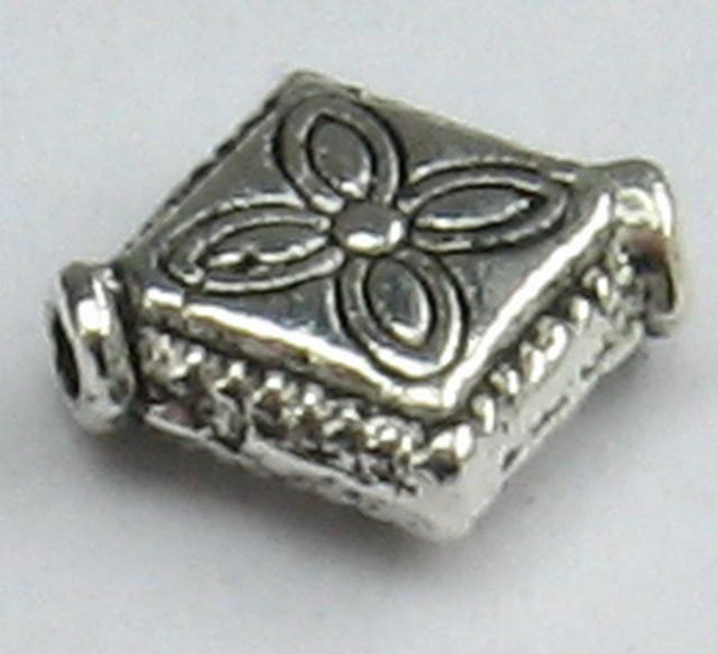 Beads - Metal Beads - 9mm Wide X 9.5mm High Metal Be - Set of 2