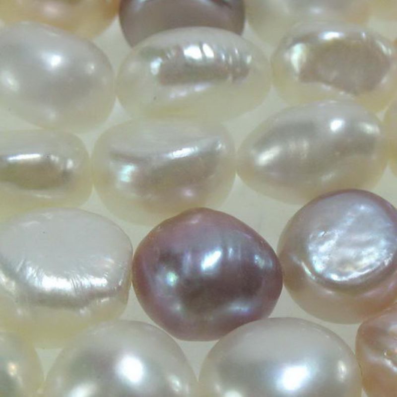 Beads - Pearls - Pearl 8.5x8mm 40cm MULTI - Set of 2