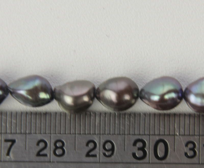 Beads - Pearls (Freshwater) - BLACK - Set of 3