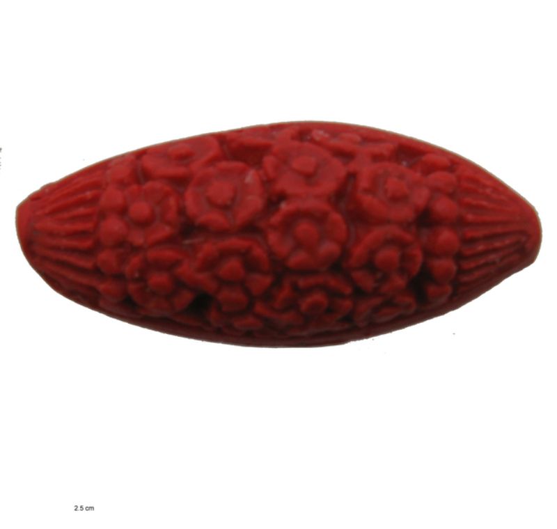 Beads - Cineba - 24x10mm Oblong 6pcs - Set of 2