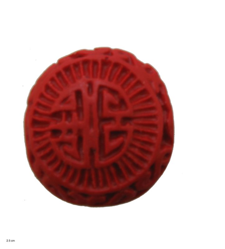 Beads - Cineba - 16x10mm Flat Rd 6pcs - Set of 2