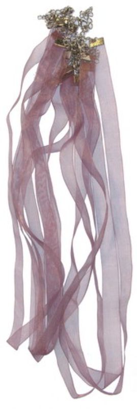 Beading Wire / Thread - 10MM Organza Ribbon Pack Of 10 PURPLE - Set of 2