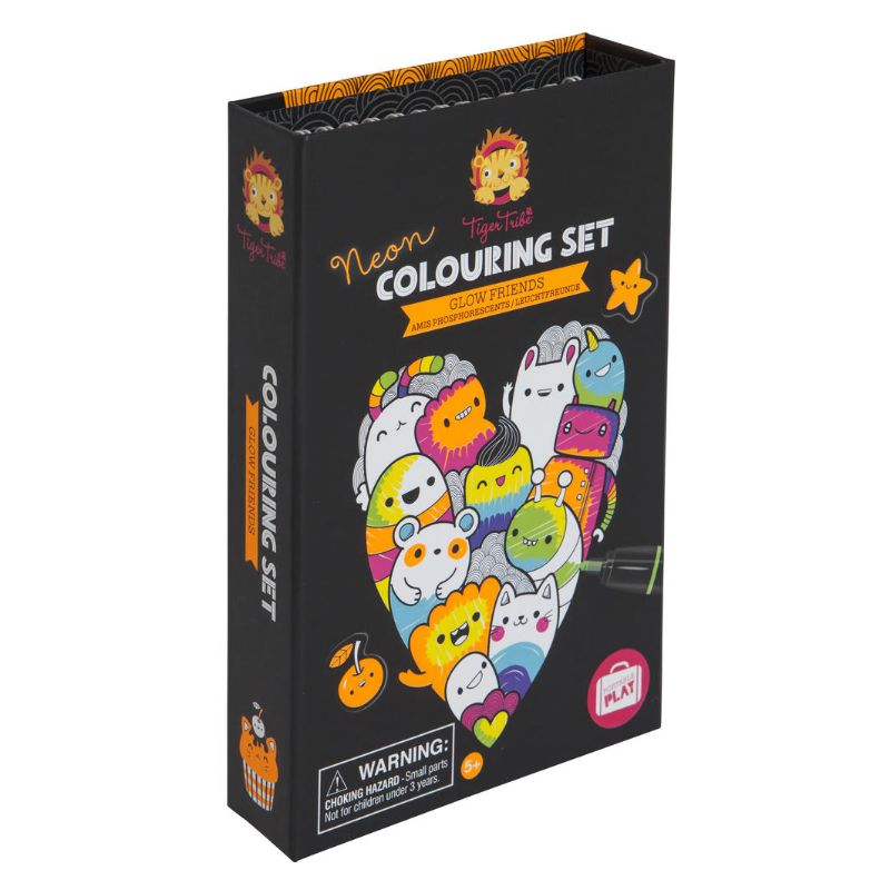 Neon Colouring Set - Glow Friends