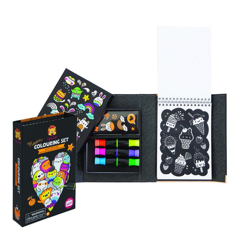 Neon Colouring Set - Glow Friends