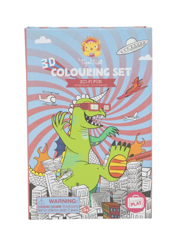 3D Colouring Set - Sci Fi Fun