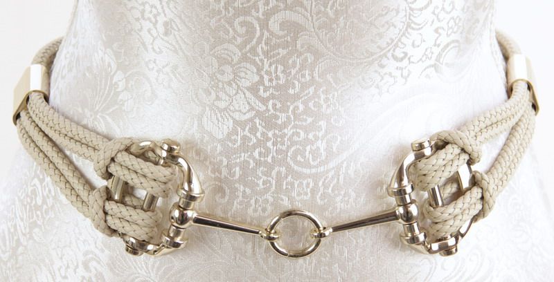 Belt - Plait Metal (Taupe)