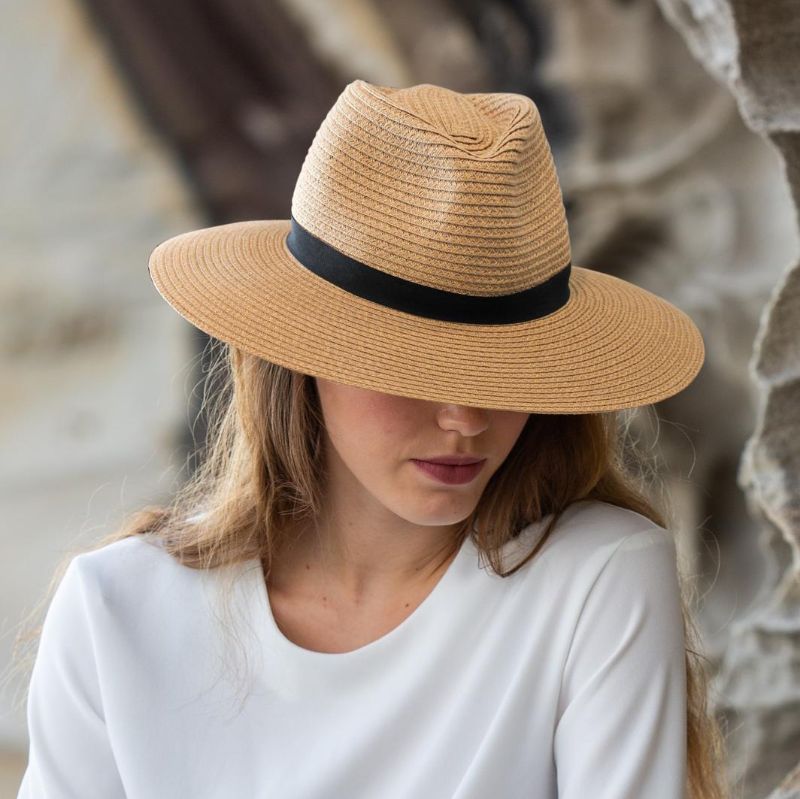 Fedora - Cari Wide Brim (Caramel)