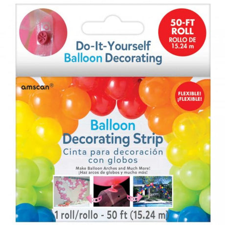 50FT Balloon Arch Decorating Strip for creating festive arches and decorations for any occasion.