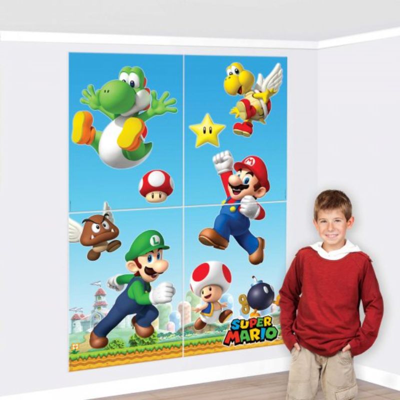 Super Mario Brothers Scene Setter - Pack of 4