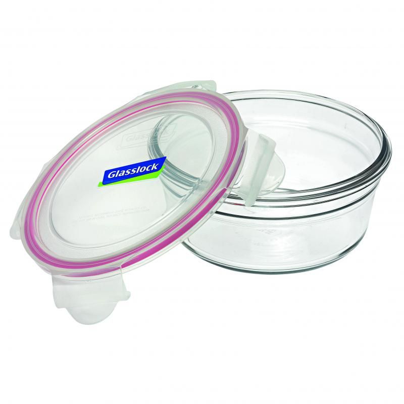 Round Glass Container - GLASSLOCK (850ml)