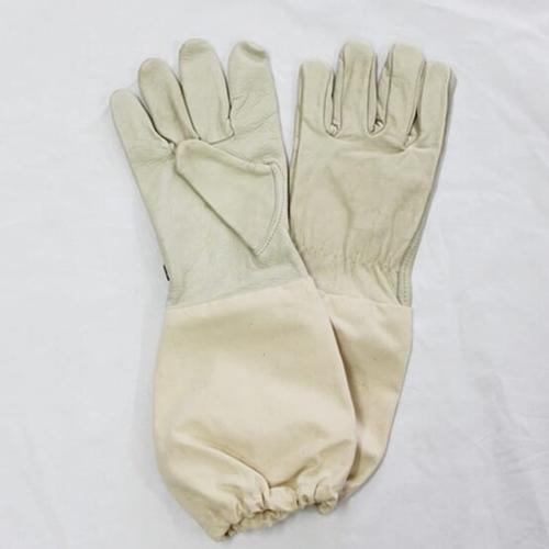 Omni Beekeepers Glove - Leather Glove And Heavy Duty Cotton Arm Sleeve - Size L