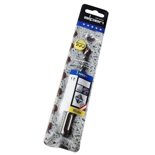Alpen Series 845 Force X SDS 4 Flute Masonary Drill - L=310/250, ? 14.0
