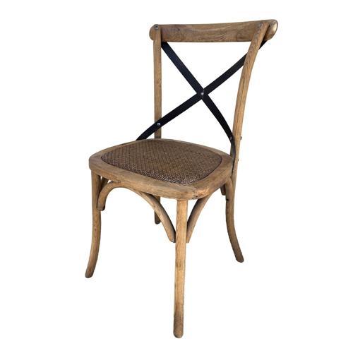 Cross Back Chair Metal Cross - 490 X 520 X 880