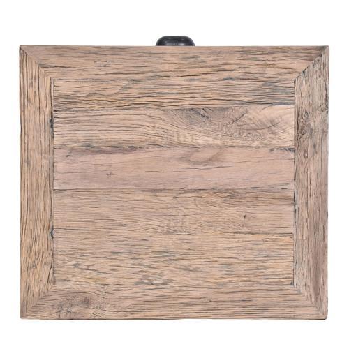 Side Table - Reclaimed Oak - 450 X 400 X 550