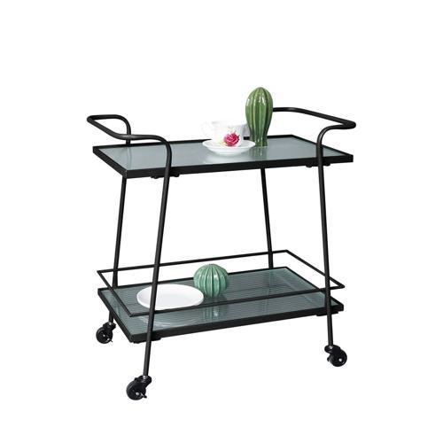 Metal Bar Cart - Black - 640 X 380 X 67