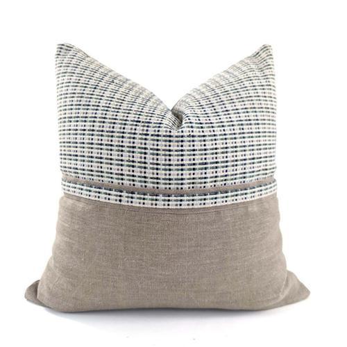 Cushion Cover - Tweed - Chequered / Natural - 550 X 550