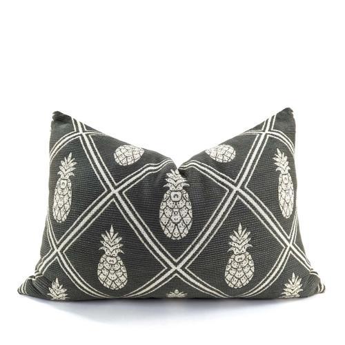 Cushion Cover - Pineapple - Dark Grey / Natural - 400 X 600