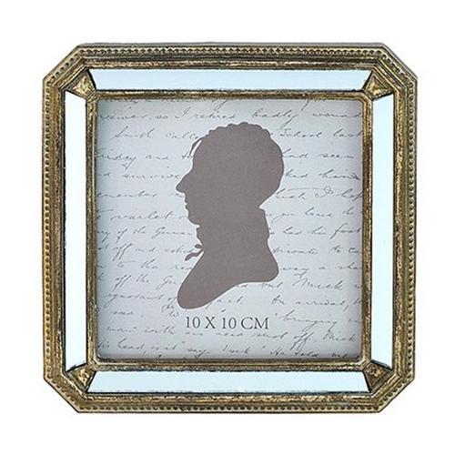 Ornate Photo Frame 4x4 - Gold / White