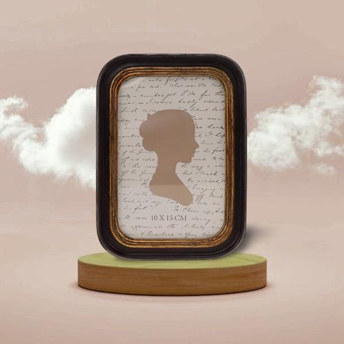 Ornate Photo Frame 4x6 - Black / Gold