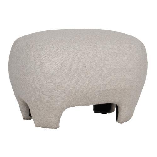 Elle Ottoman - Eggshell