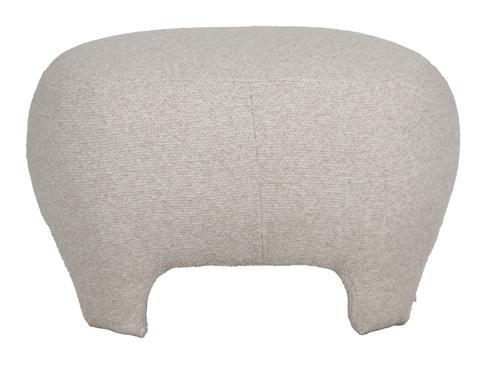 Elle Ottoman - Eggshell