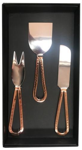 Loop Cheese Set of 3 - Shiny, Copper Plated