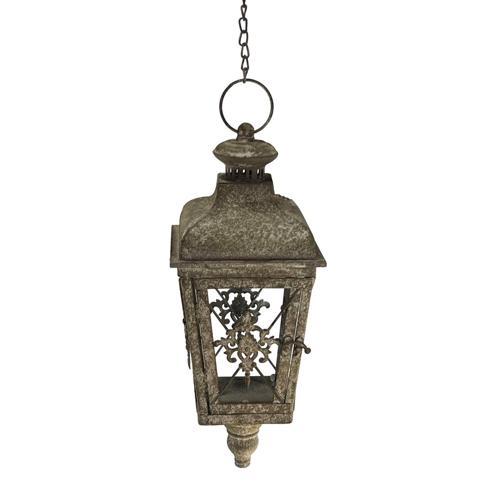 Antique Metal Hanging Lantern - 170 X 170 X 430