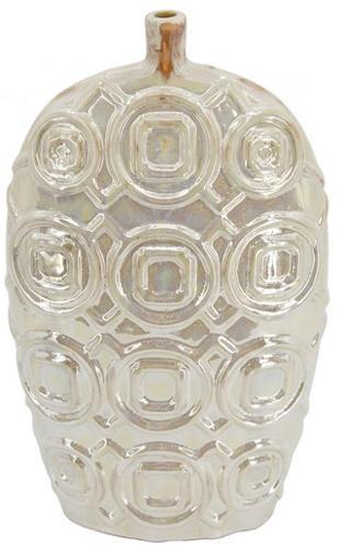 Shelby Short Iridescent Glaze Ceramic Vase