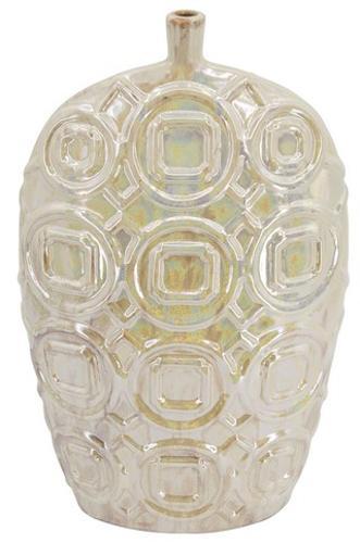 Shelby Tall Iridescent Glaze Ceramic Vase - 305 X 140 X 508
