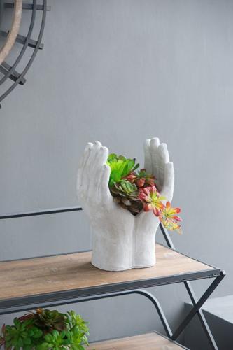 Hand Statue Planter - 250 X 160 X 370